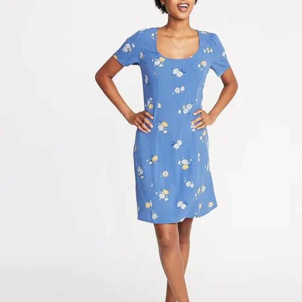 Old Navy Floral-Print Fit & Flare Dress for Women